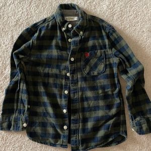 Boys Abercrombie kids flannel shirt size 5:6